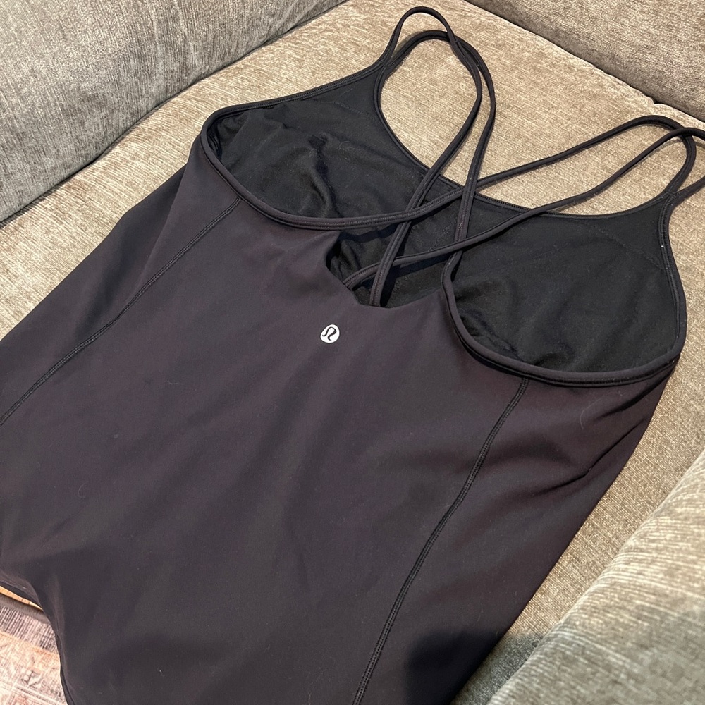 lululemon athletica Black Tank Top size 10